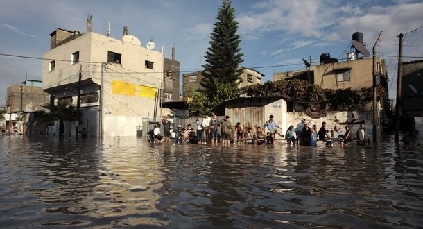 Города в прибрежной зоне Израиля оказались затопленными из-за дождей