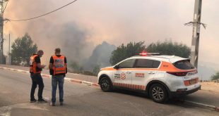 Гиганский пожар бушует на западе Галилеи, эвакуированы жители 75 домов